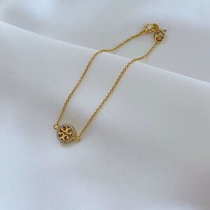 Tory Burch 18k Gold plated brass bracelet